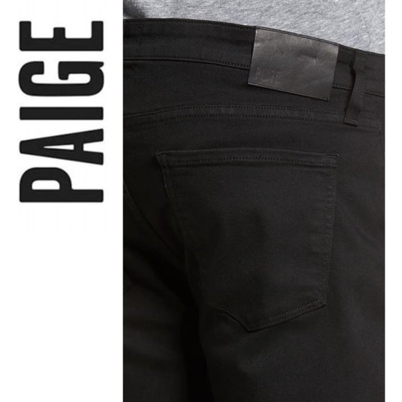 Federal Slim Straight Leg Jeans PAIGE Black 29 - Picture 5 of 9
